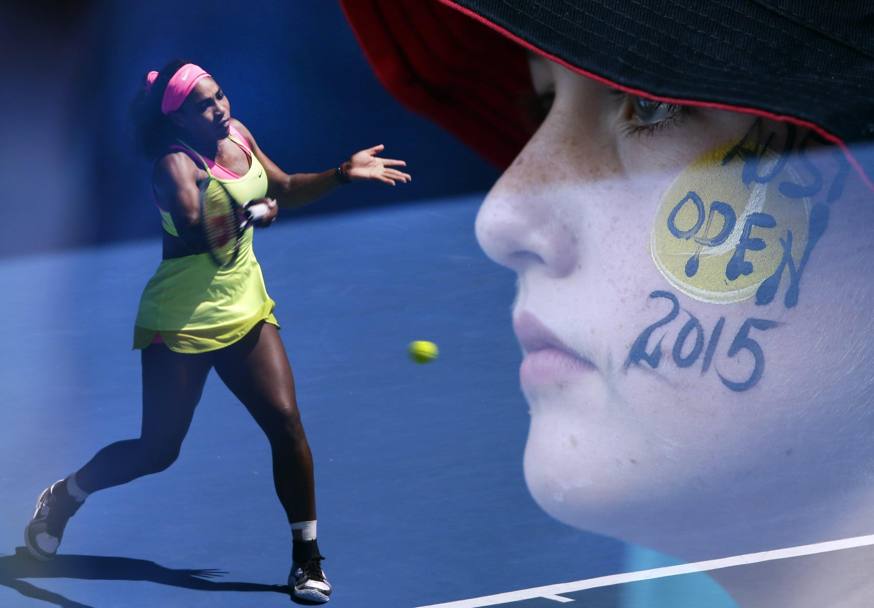 Serena Williams sfida la slovacca Dominika Cibulkova (Epa)